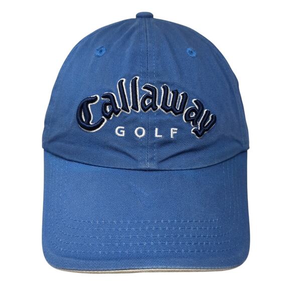 Callaway Golf Slideback Baseball Cap Blue One Size Adjustable Embroidered Cotton - Picture 1 of 10